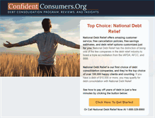 Tablet Screenshot of confidentconsumers.org